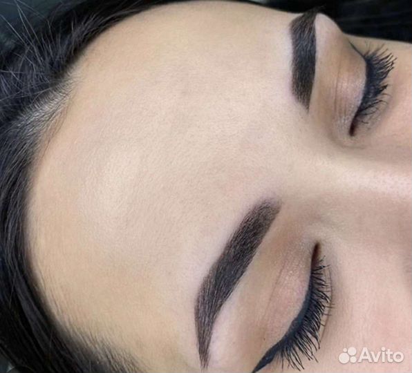 Перманентный макияж татуаж бровей