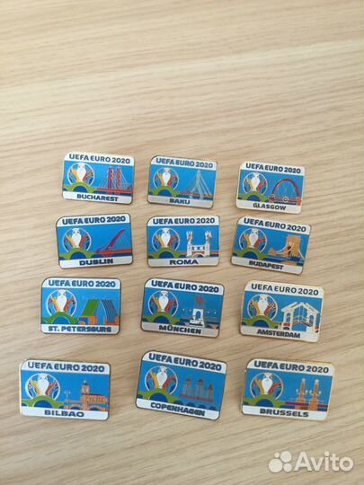 Euro 2020. уефа, набор значков города организаторы