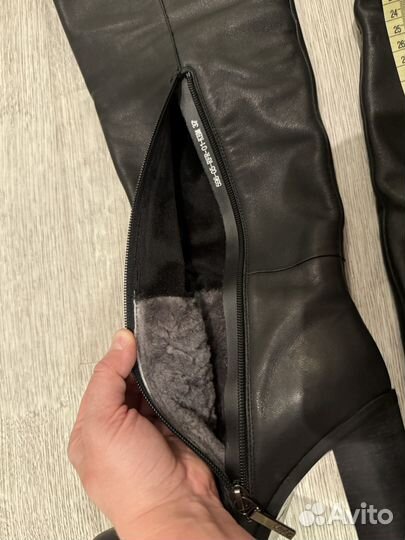 Ботфорты женские кожаные евро-зима Calipso