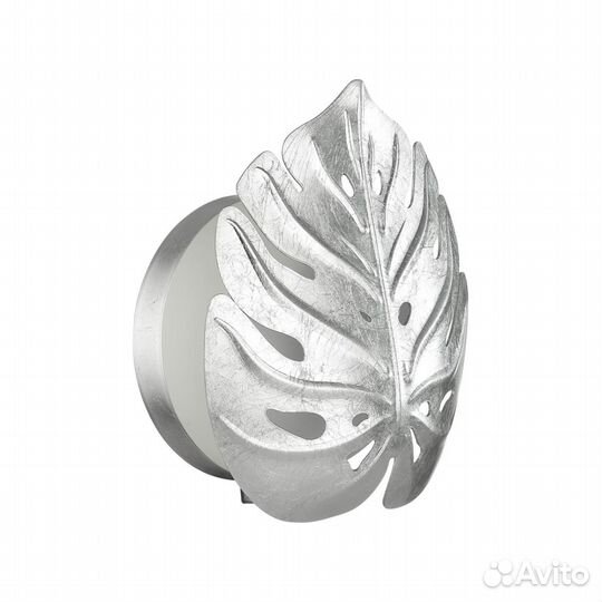 Бра настенный металлический со стеклом