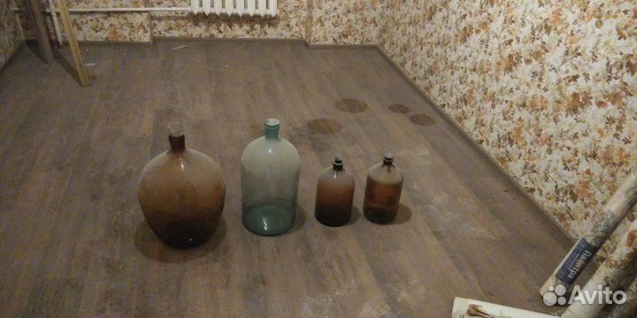 Бутыли стеклянные