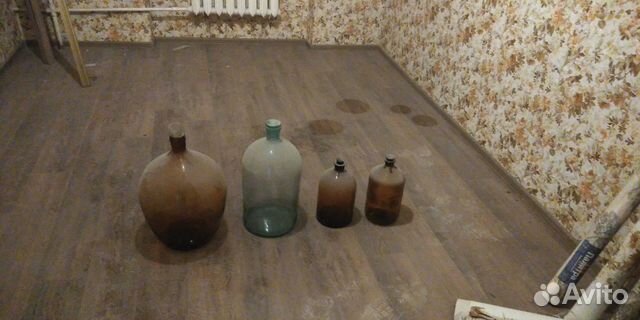 Бутыли стеклянные