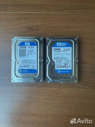 Жесткий диск 320 гб Western Digital 2шт