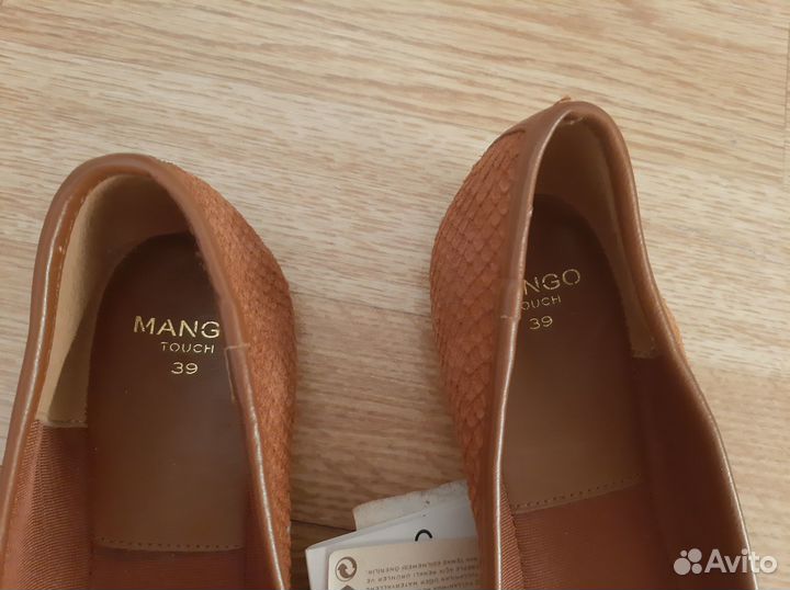 Балетки mango 39 новые с биркой замша