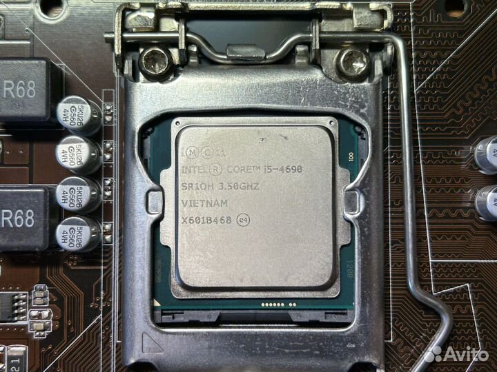 Материнская плата Asus B85M-E + процессор i5