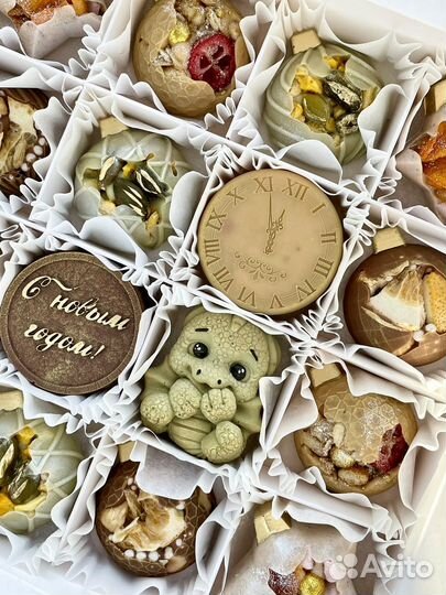 Шоколадные конфеты ручной работы Новый год