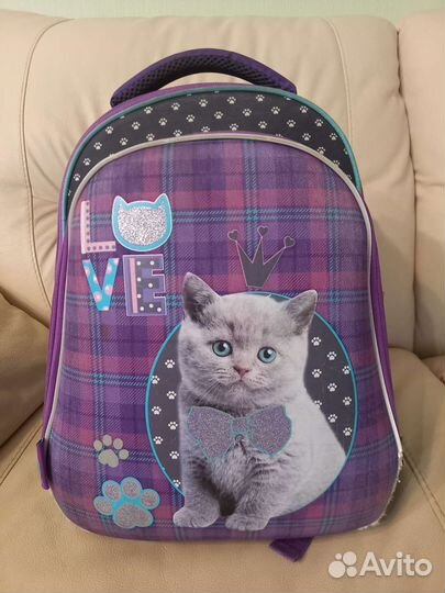 Ранец школьный для девочки + мешок для сменки