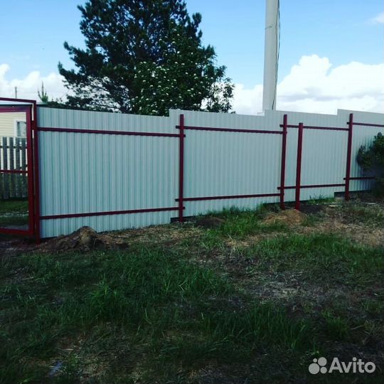 Забор из профлиста от производителя. Качественно