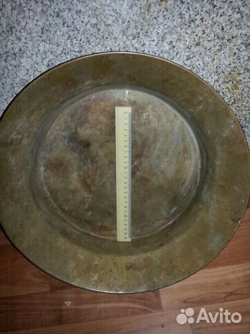 Таз латунный, старинный