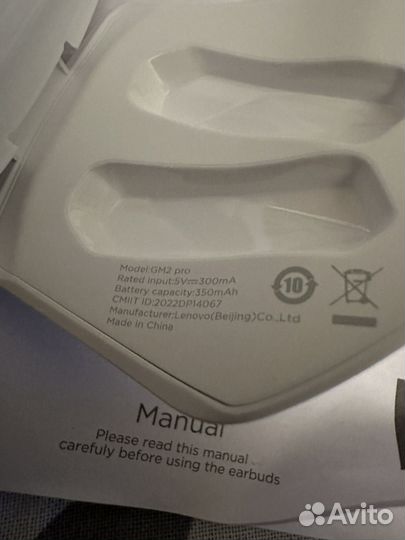 Беспроводные наушники lenovo