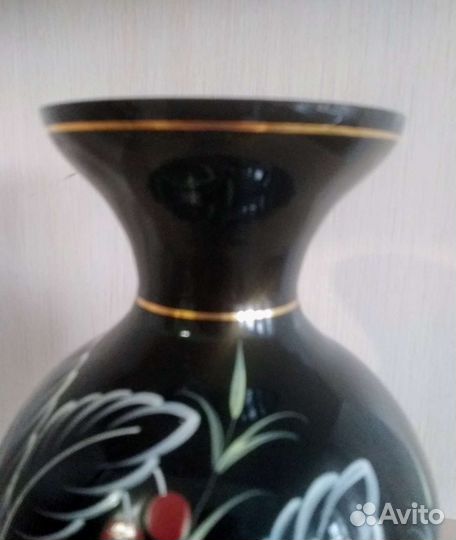 Ваза для цветов, цветное стекло, 60-е годы гдр