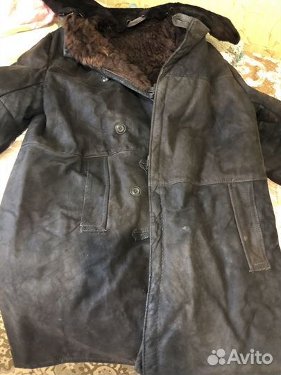 Тулуп из овчины для охоты,рыбалки