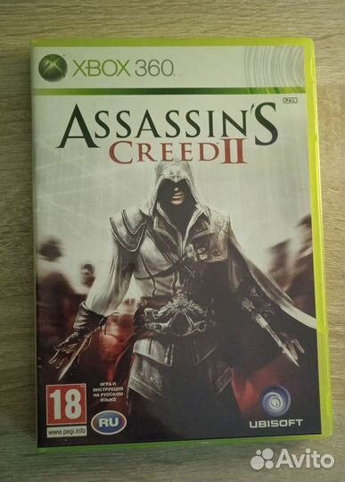 Игра диск Assassin's Creed II для Xbox 360