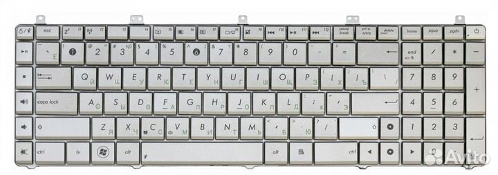 Клавиатура Asus PRO7DSL серебристая, OEM