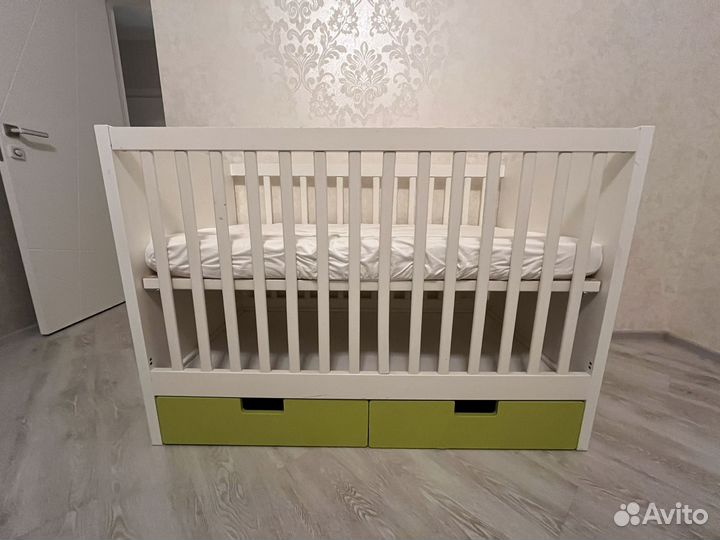 Детская кровать IKEA с матрасом