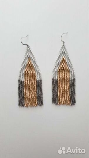 Серьги из бисера