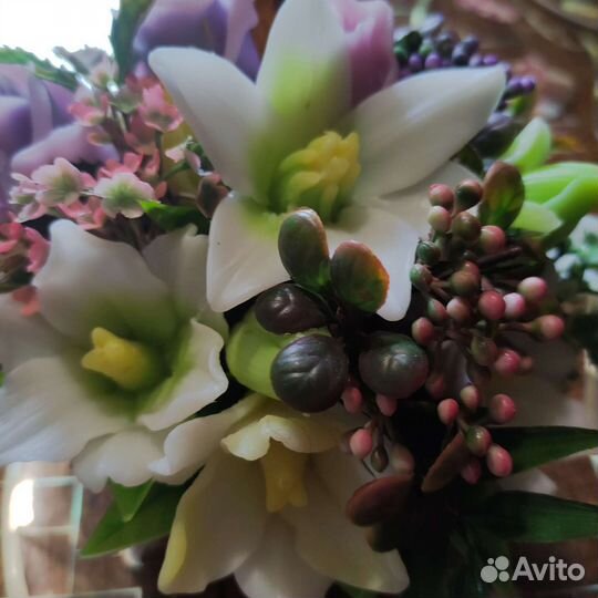 Букет из мыльных цветов