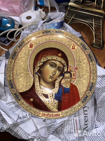 Икона на тарелке
