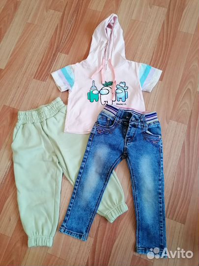 Одежда на девочку 92-98 размер пакетом