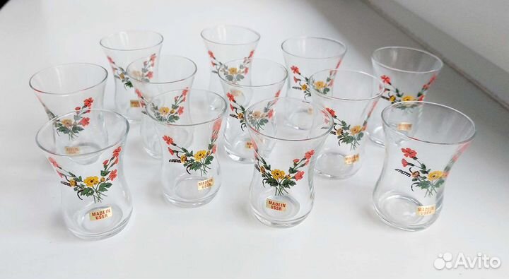 Рюмки для крепких напитков 1980-х и СССР