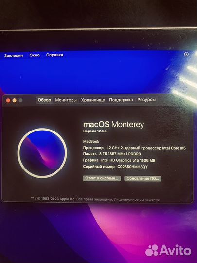 Macbook 12 Retina 2016 m5 8gb 512gb