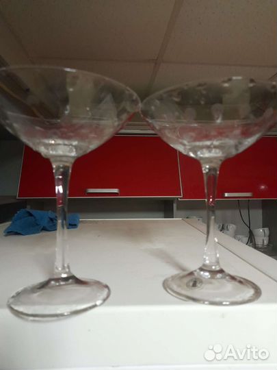 Фужеры стекло,можно как конфетницу