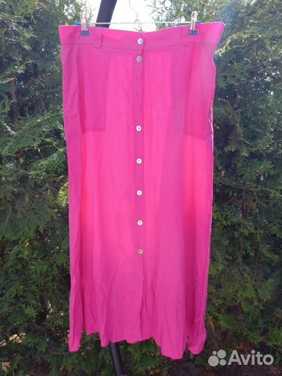 Льняная юбка длинная