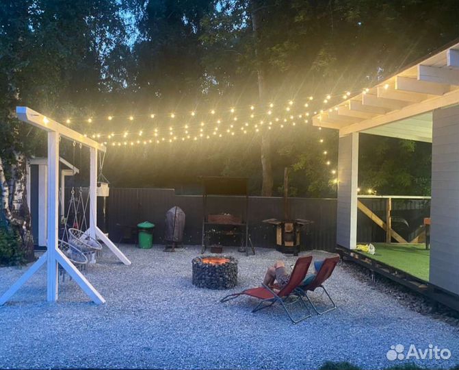 Гирлянда уличная с лампочками