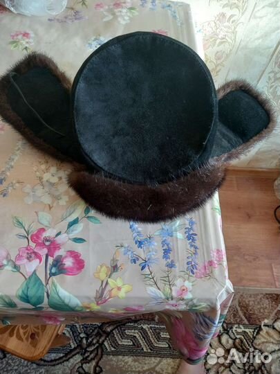 Норковая шапка мужская ушанка