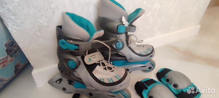 Роликовые коньки с защитой