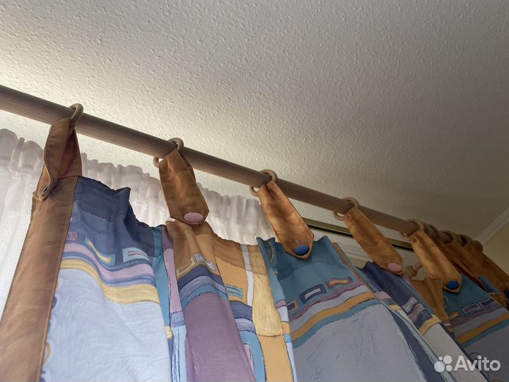 Шторы в детскую + покрывало и наволочки