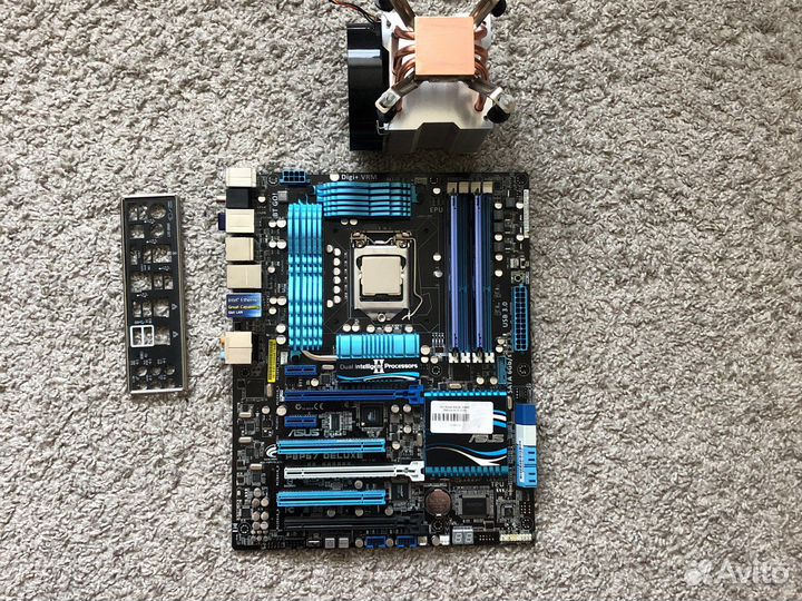 Мат. Плата asus p8p67 + i7 2600k + 8gb ddr3