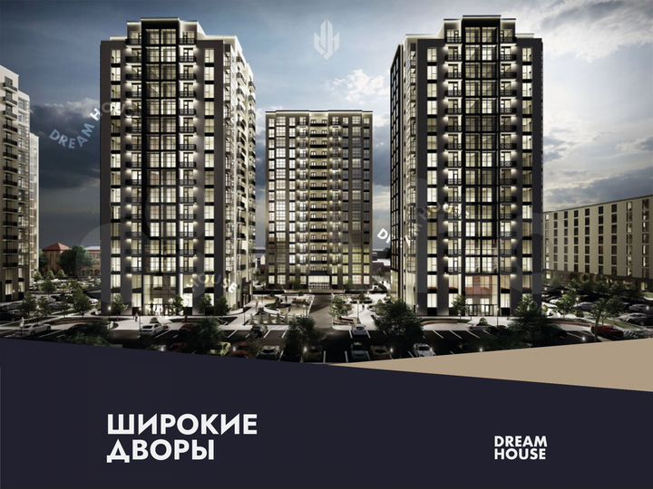 2-к. квартира, 81,7 м², 9/16 эт.