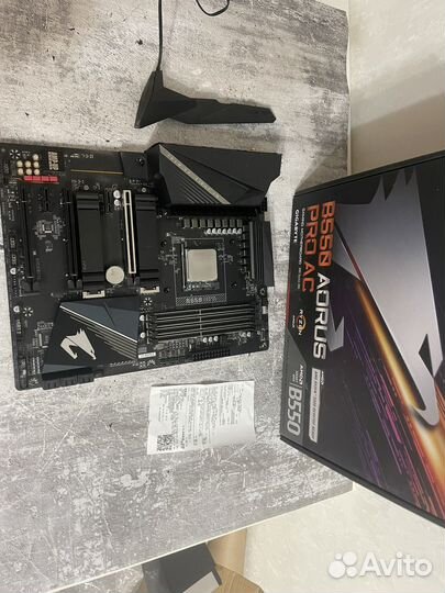 Комплект ryzen 7 5800x+b550 aourus pro ac wifi