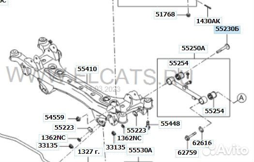 Болт развальный AKW0038 Autokrep / 55260-3K000