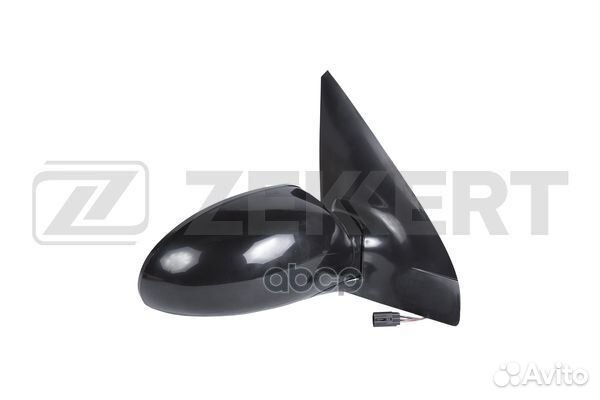 Зеркало в сборе правое / черное / выпуклое / эл