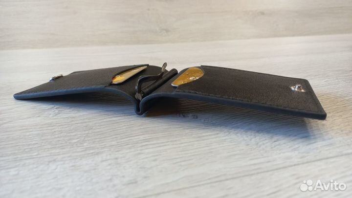 Зажим для денег из натуральной кожи ручной работы