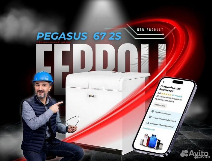 Котел газовый Ferroli Pegasus 67 2S