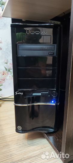 Компьютер б/у для работы и игр + монитор LG
