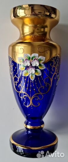 Ваза, богемское стекло (Bohemia, Чехословакия)