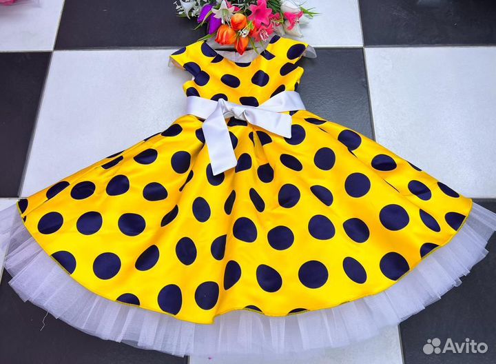 Пышное платье для девочки Стиляги