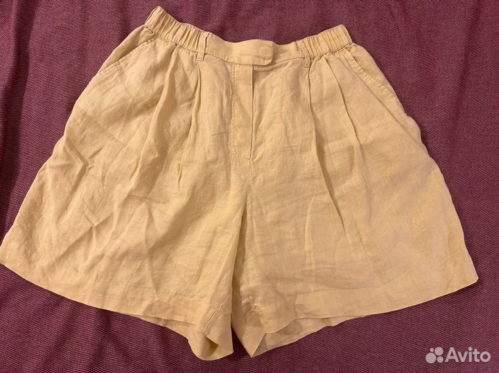 Льняные шорты женские oysho размер m