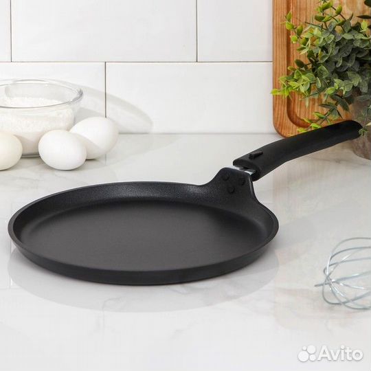 Сковорода блинная 'Традиция', d24 см, съёмная ручк