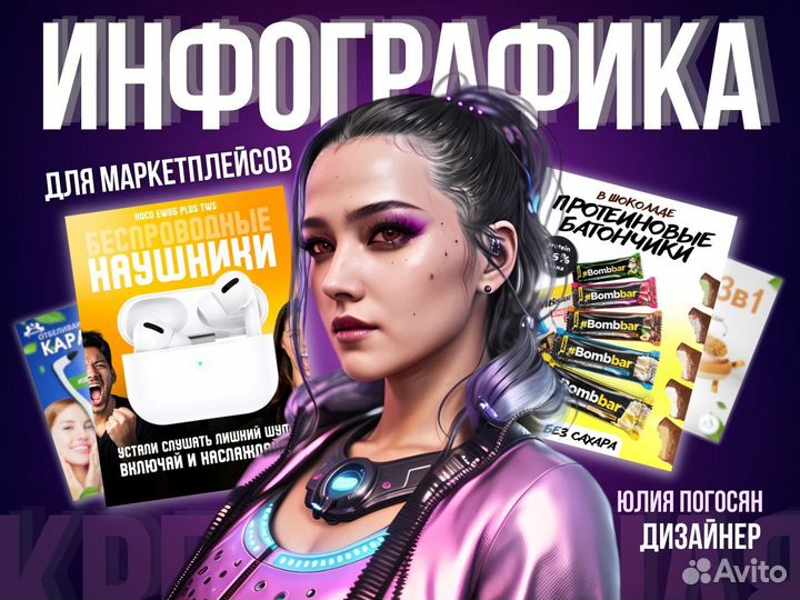 Инфографика для маркетплейсов,рич контент