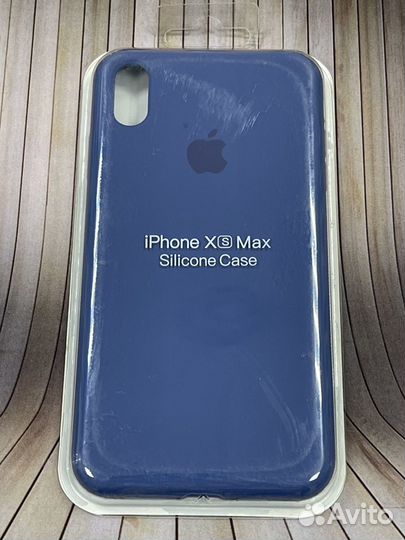 Чехол накладка iPhone XS Max Темно-синий