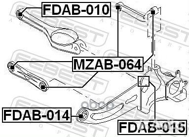 Сайлентблок рычага ford mondeo 00-07