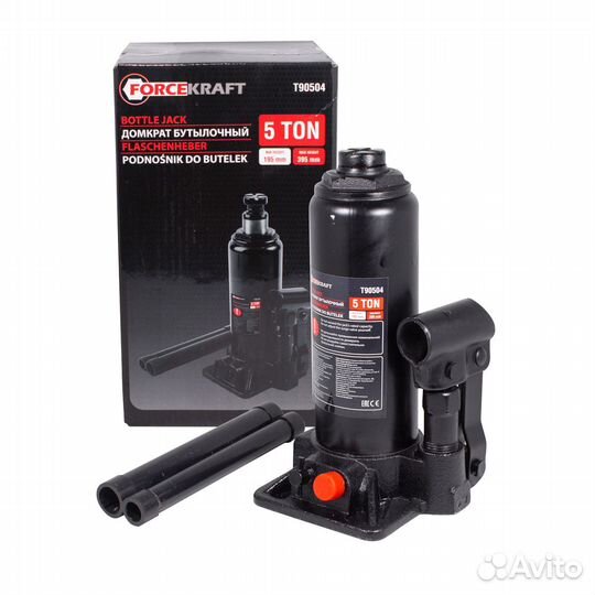 Домкратбутылочный5тсклапаном+доп.ремкомплектFK-T90