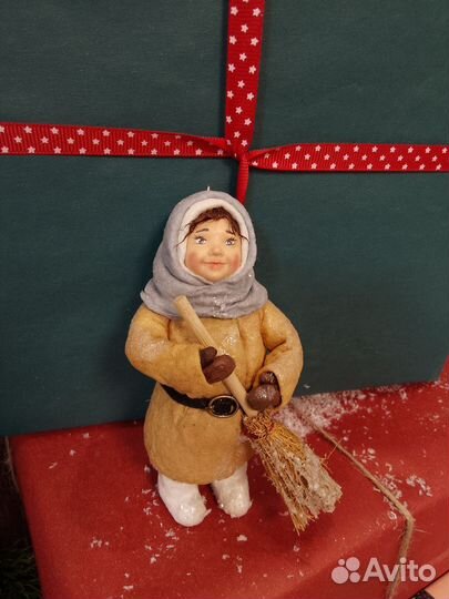 Ватные елочные игрушки