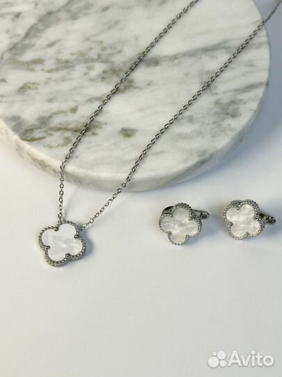 Серьги, колье, кольцо van cleef