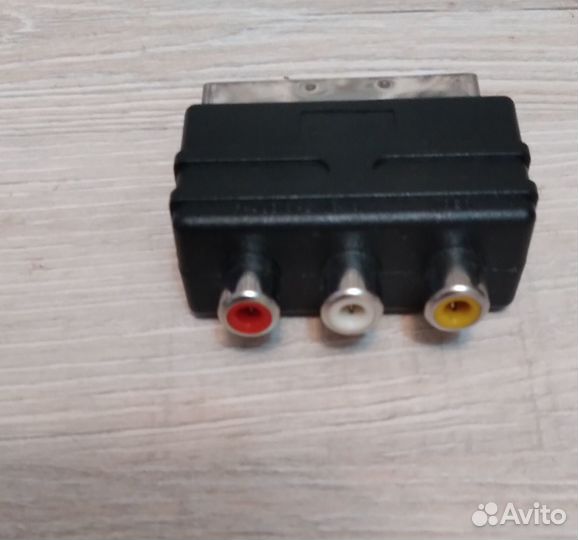Адаптер-переходник для аудио и тв Scart - 3RCA